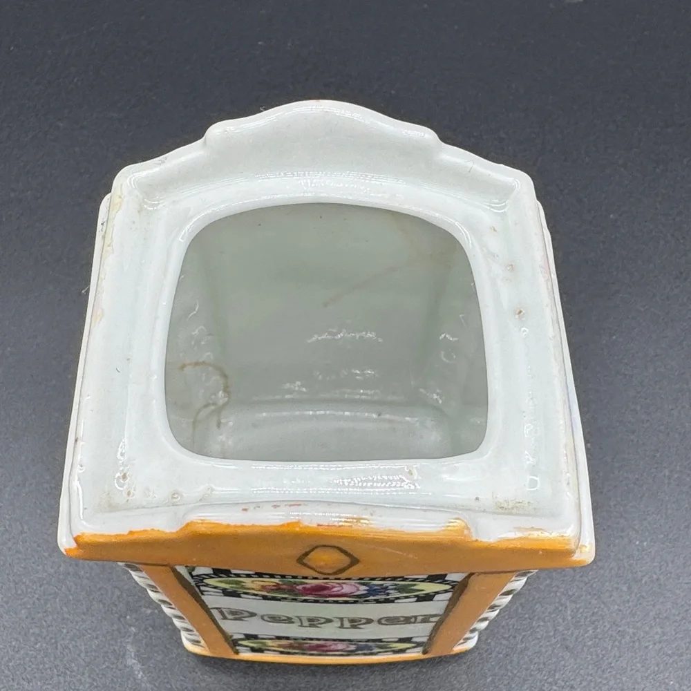 MEPOCO WARE Lusterware Pepper Canister Made in Germany Vintage 1930
